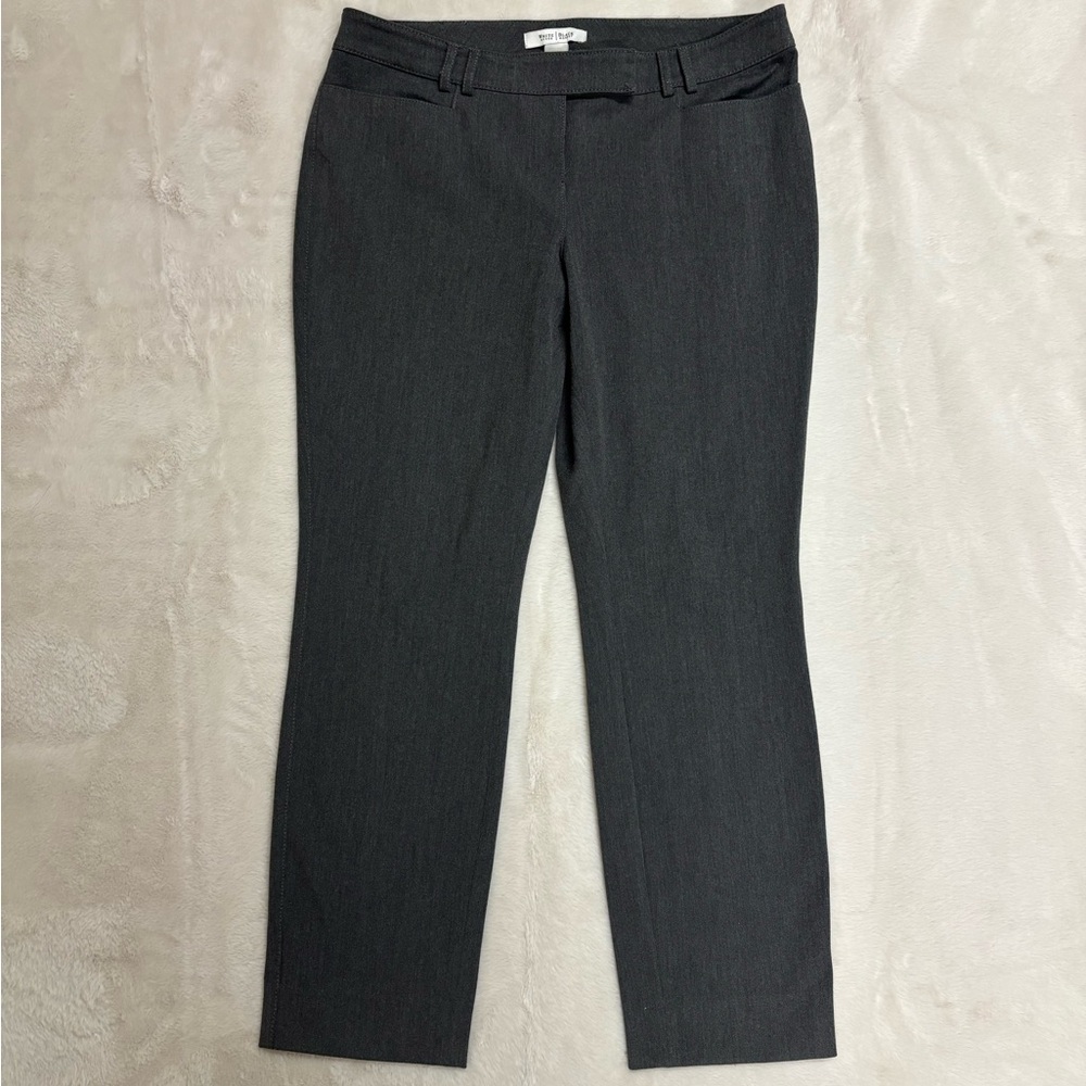 White House Black Market Grey Stretch Pants 6 Short